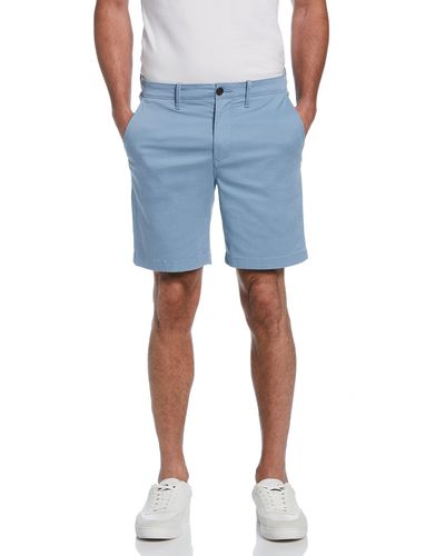 Original Penguin Shrt 8" Slim Fit Stripe Micro Twill W/int Pattern Short - Blue