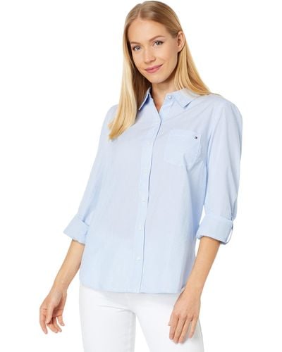 Tommy Hilfiger Button-down Shirts For - Blue