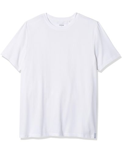 Perry Ellis Mens Stretch Pima Crew Neck Tee T Shirt - White