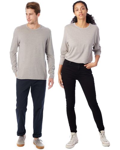 Alternative Apparel Mens The Keeper Henley Shirt - Gray