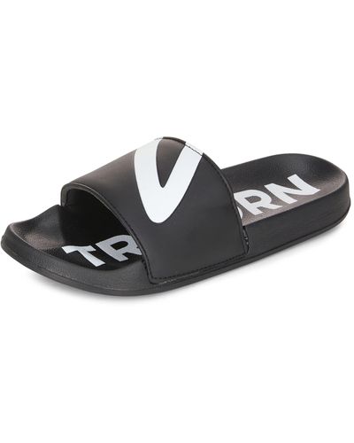 Tretorn Slip-on Shower/water Slides Ace Cute Sandals Casual Summer Comfort Slip On Shower Water - Black