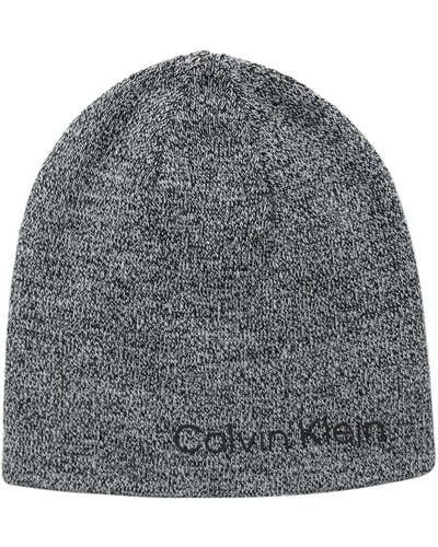 Calvin Klein Reversible Beanie-Mütze - Grau