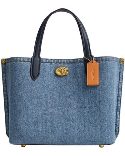 COACH Willow Tote 24 - Blue