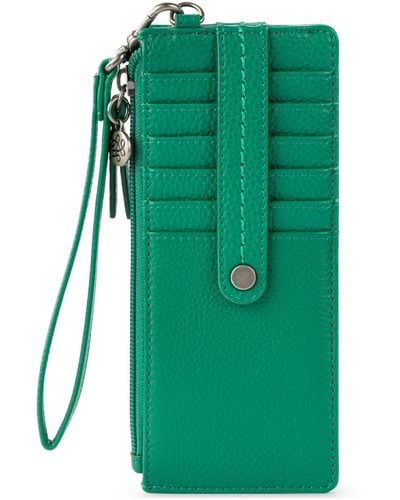 The Sak Kira Leather Card Wristlet - Green