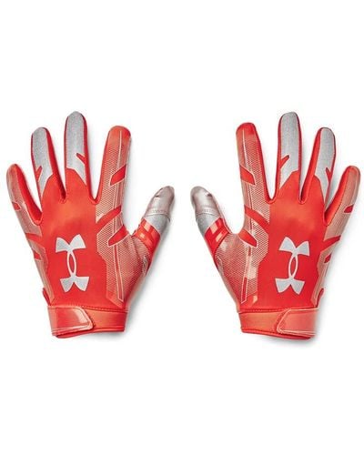Under Armour F8 Football Gloves , - Red