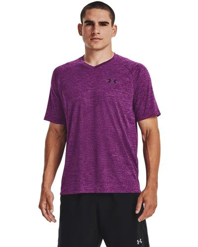 Under Armour Standard Tech 2.0 V-neck Short-sleeve T-shirt, - Purple