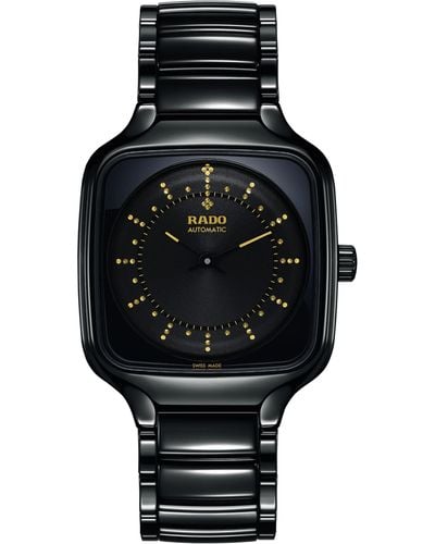 Rado True Square Automatic Watch - Black