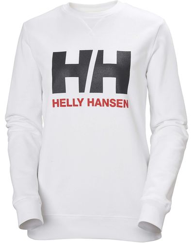 Helly Hansen Standard Hh Logo Crewneck Sweatshirt - White