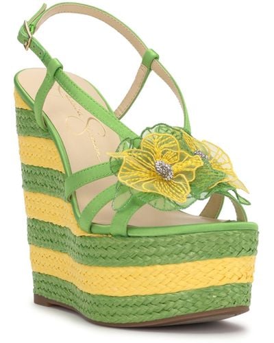 Jessica Simpson Visela Wedge Sandal - Yellow