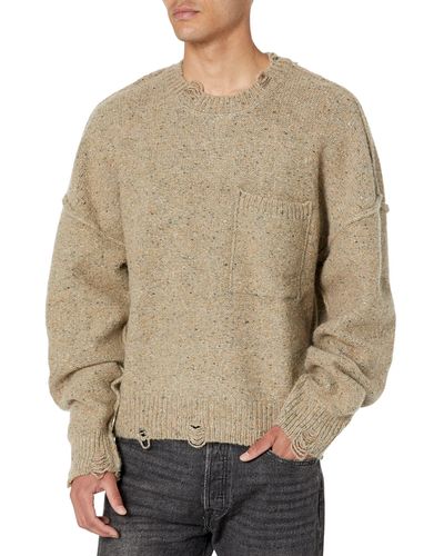 Hudson Jeans Jeans Crew Neck Sweater - Natural