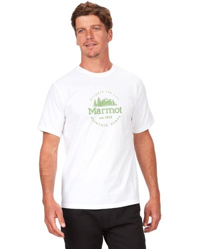 Marmot Culebra Peak Short Sleeve Tee Shirt - White