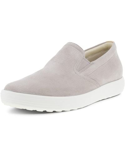 Ecco Soft 7 Casual Slip On Sneaker - White