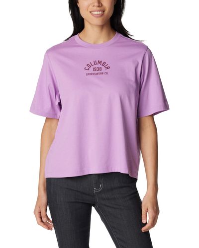 Columbia North Cascades Relaxed Tee - Purple