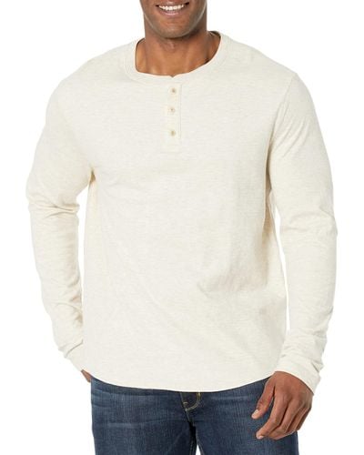 Lucky Brand Duofold Henley Knit Shirt - White