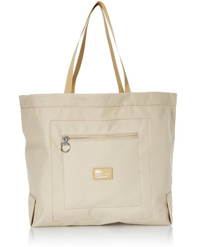 Lacoste Large Shopping Bag - Natural
