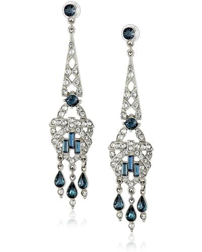 Ben-Amun Eclipse Collection Shooting Star Swarovski Crystal Modern Jewelry For - Black