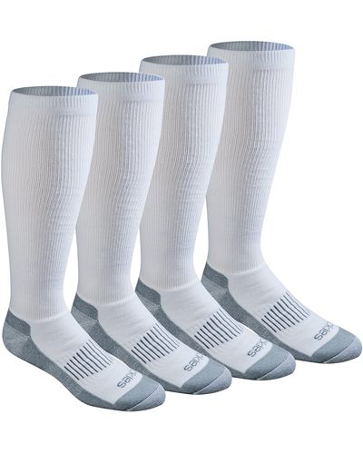 Dickies Light Comfort Compression Over-the-calf Socks - White