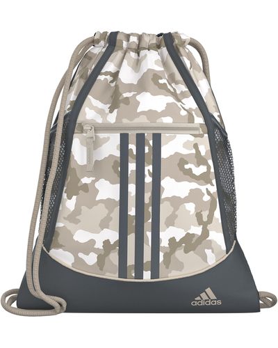 adidas Alliance 2 Sackpack Draw String Bag - Gray
