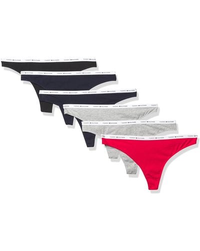 Tommy Hilfiger Underwear Classic Cotton Thong Panties - Black