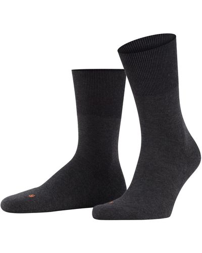 FALKE Freizeitsocken RUN Baumwolle schwarz grau viele weitere Farben dicke verstärkte Socken ohne Muster mit