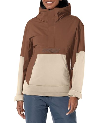 Oakley Thermonuclear Protection Throwback Thursday Insulated Anorak Jacket - Brown