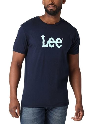 Lee Jeans Short Sve Graphic T-shirt - Blue