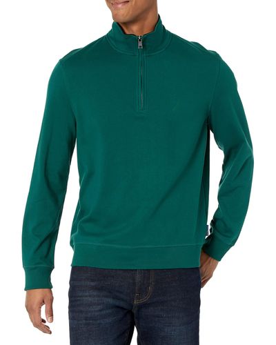 Nautica Navtech Quarter-zip Sweater - Green