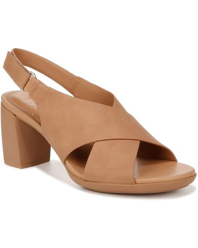 Naturalizer Treasure Slingback Sandals in Brown Lyst