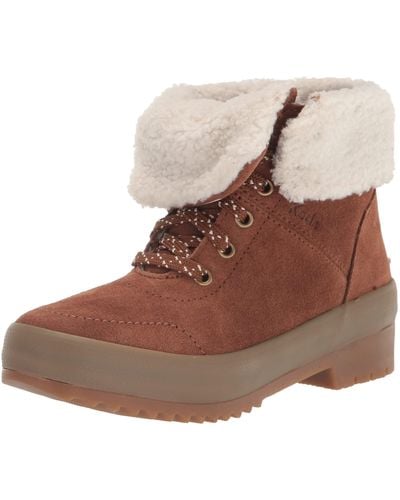 Keds Camp Boot Ii Suede Sherpa Water Resistant W/thinsulate Brown