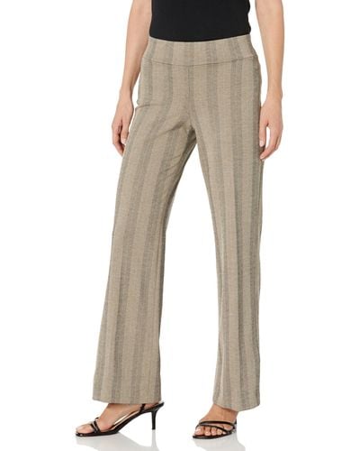Anne Klein Pull On Wide Leg Trouser - Natural