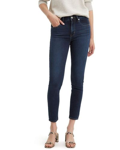 Levi's 721 High Rise Skinny Ankle Jeans Pants - Blue