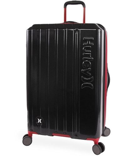 Hurley Swiper Hardside Spinner Luggage - Black