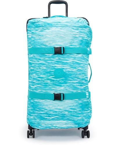Kipling Spontaneous Large Rolling Luggage - Blue