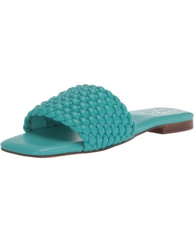 Vince Camuto Footwear Arissa Woven Flat Sandal Slide - Green