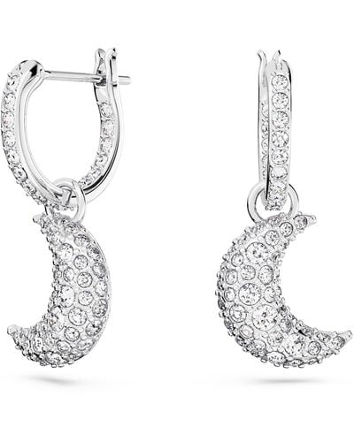 Swarovski Luna Drop Earrings - White