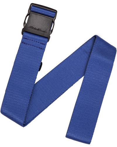 Eddie Bauer Active Stretch Webbing Belts With Quick Release Buckle - Blue