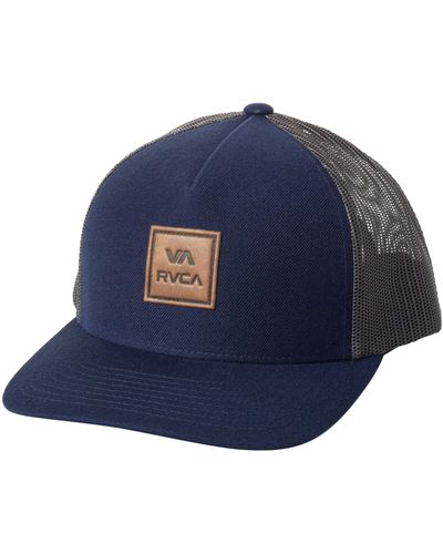 RVCA Adjustable Snapback Brim Hat - Blue