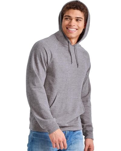 Hanes French Terry Pullover Hoodie - Gray