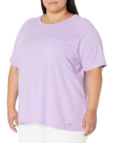 Dickies Size Plus Cooling Short Sleeve T-shirt - Purple