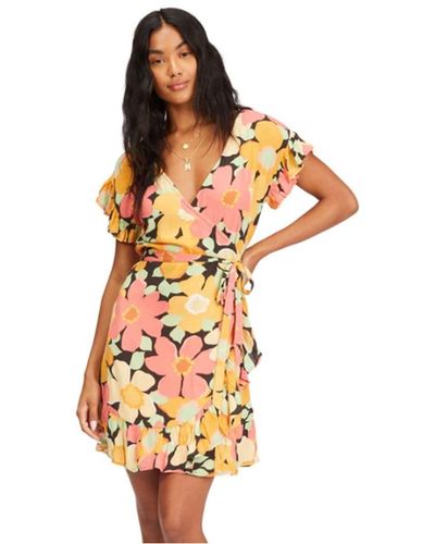 Billabong Wrap And Roll Dress - Multicolor