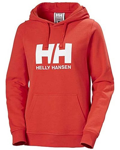 Helly Hansen Standard Hh Logo Hoodie - Red