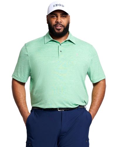 Izod Big Golf Title Holder Short Sleeve Polo - Green