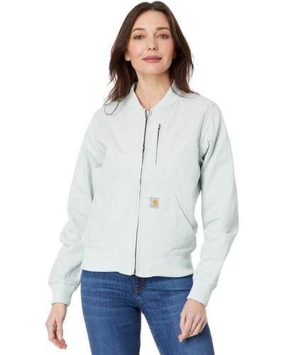 Carhartt Plus Size Rugged Flex Relaxed Fit Canvas Jacket - Gray