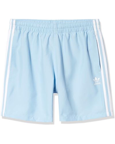 adidas Originals 3-stripes Swim Shorts Clear Sky X-small - Blue