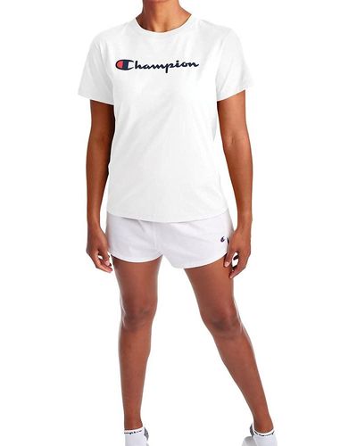 Champion Womens Authentic 7/8 Tights T Shirt - White