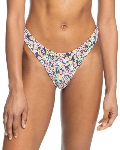 Roxy Beach Classics Tanga Bikini Bottom - Multicolor