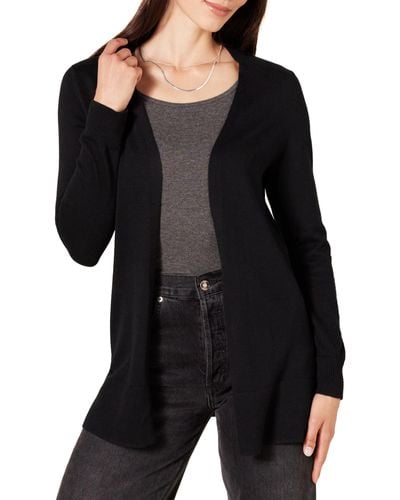 Amazon Essentials Plus Size Lightweight Open-front Cardigan Sweater Black