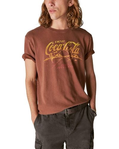 Lucky Brand Coca Cola Road Tee - Brown