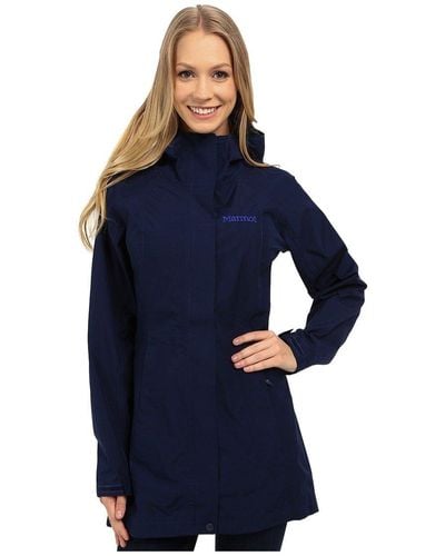Marmot Essential Lightweight Waterproof Rain Jacket - Blue