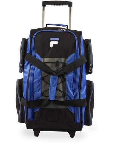 Fila 22" Lightweight Carry On Rolling Duffel Bag - Blue